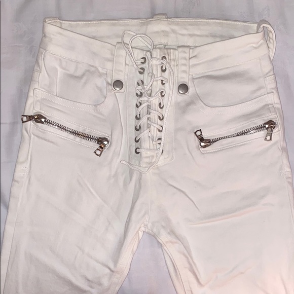 Ben Taverniti Unravel Project lace up jeans - Picture 2 of 3